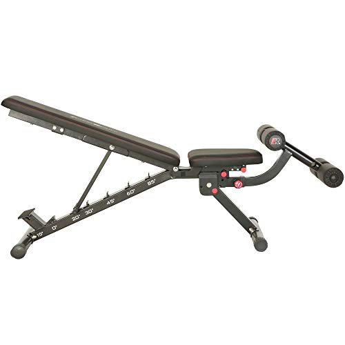Fitness Reality 2000 Super Max XL Adjustable Weight Bench for Incline Decline Strength Training P8776