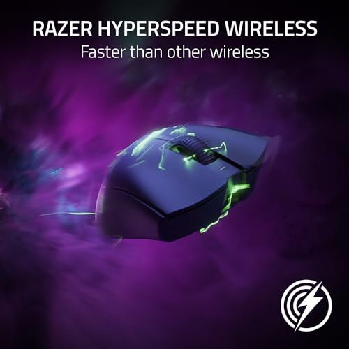 Razer DeathAdder V3 Pro Wireless Gaming Mouse, 63g Ultra Lightweight, Black B812
