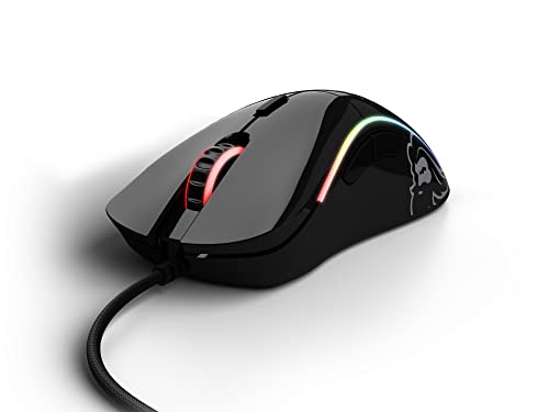 Glorious Model D Wired Gaming Mouse - 68g Honeycomb RGB Ergonomic, Matte White M160012