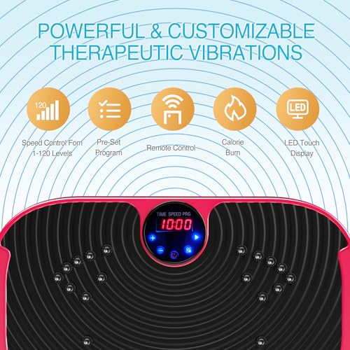 AXV Vibration Plate Exercise Machine Whole Body Workout Fitness Platform K84986