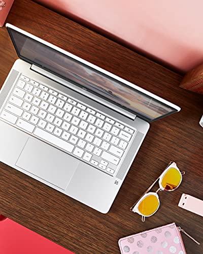 HP 15.6 HD Premium Chromebook, Intel Celeron, 8GB RAM, 64GB SSD, Chrome OS, Arctic Silver V28525