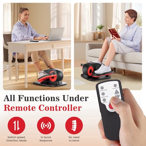 Under Desk Elliptical Machine for Seniors with Remote Control D796667