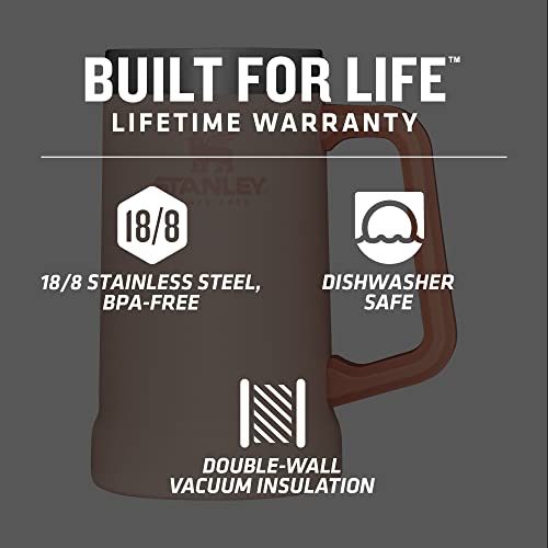 Stanley Stay-Chill Beer Stein 24 oz Insulated Stainless Steel Tumbler U450