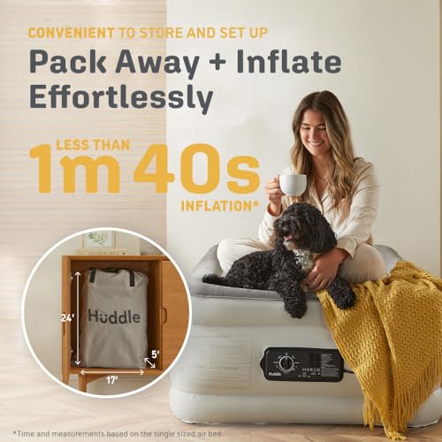 Huddle Luxury Air Bed with Patented Dual Pump, Twin Size A57566