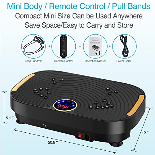 AXV Vibration Plate Exercise Machine Whole Body Workout Fitness Platform K84986