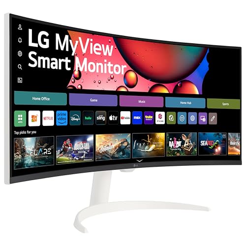 LG 34SR63QA-W 34 inch Smart Curved Monitor QHD UltraWide USB-C H165935