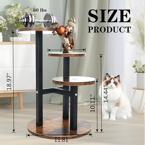 3-Tier Wooden Plant Stand for Indoor Outdoor Flower Pot Display Y623