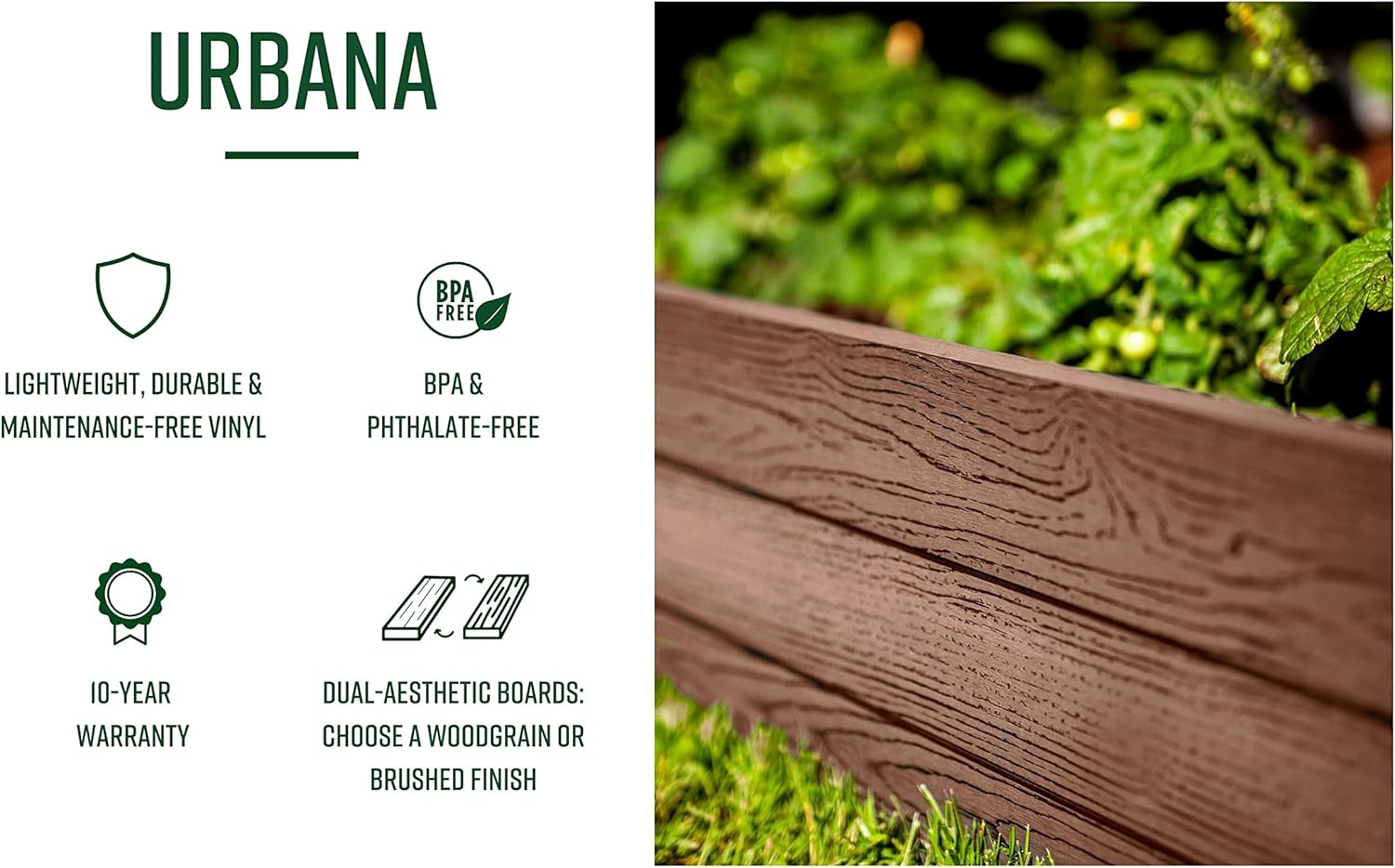 Vita Urbana Espresso Brown Embossed Vinyl Trellis and Privacy Screen, 60 in L x 84 in H V74602