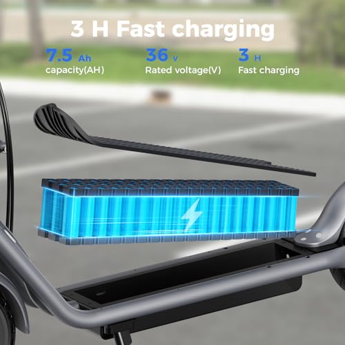 Jasion JS2/PRO Electric Scooter, 25 Miles Range, 22MPH Max Speed, 850W Peak Adult Escooter P831