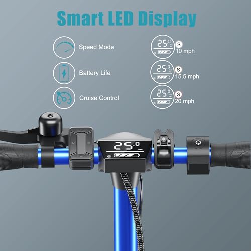 Caroma Electric Scooter for Adults, Foldable Commuting E-Scooter with Dual Braking System W663326