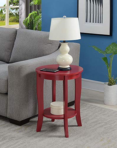 American Heritage Round End Table, Black U219