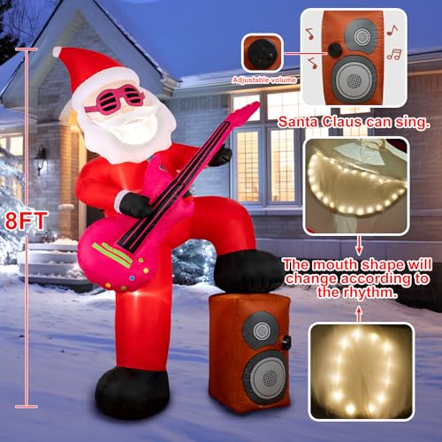 HFO 8 FT Halloween Inflatable Pumpkin Reaper Ghost with LED Lights W411