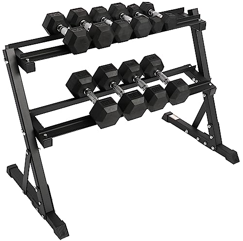 Rubber Coated Hex Dumbbell Weight Set R443