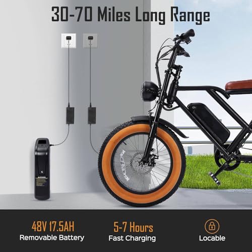 S8 Electric Bike for Adult, 1000W 20" Fat Tire, Removable Battery, 7-Speed G502644