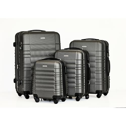 ABS Luggage Spinner Hardshell Lightweight Suitcase with 360° Wheels, Blue 20 inch Y9675