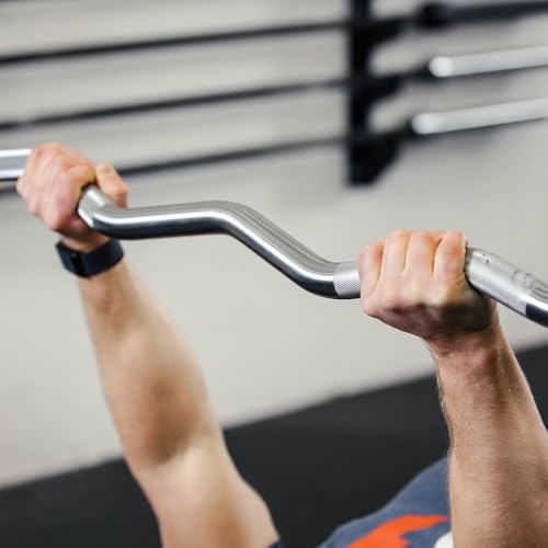 Titan Fitness Rubber Curl Fixed Barbells, Pre-Loaded Weight Bar Y406