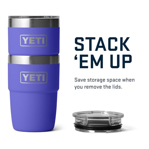 YETI Rambler 8 oz Stackable Cup, Stainless Steel, Vacuum Insulated with MagSlider Lid S120489