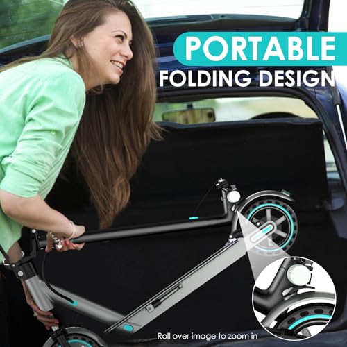 Electric Scooter for Adults, 19Mph, 15/21 Miles Range, Foldable with App Control O825633