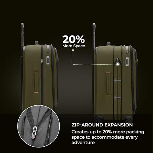 Briggs & Riley 22" Carry On Expandable Spinner - Softside Luggage, Black G487462