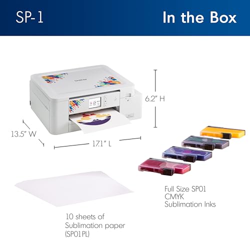 Brother Sublimation Printer with 4-Color Ink Cartridge Set R9817