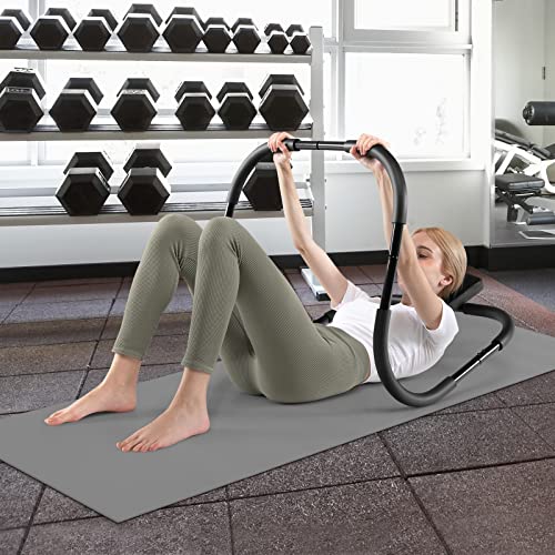 GYMAX Ab Cruncher Abdominal Trainer with Padded Headrest for Core Muscle Home Gym B873