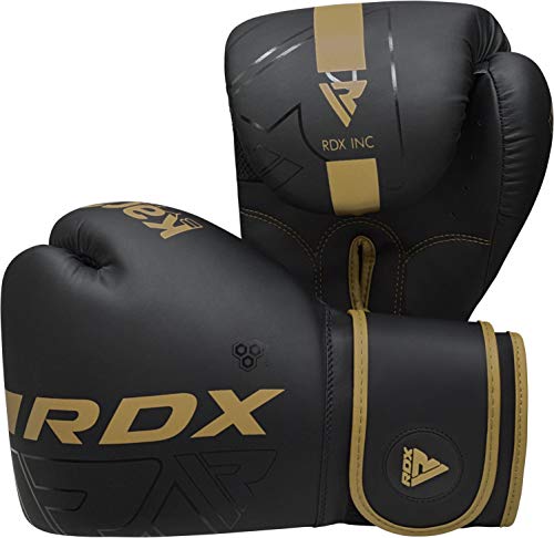 RDX Boxing Gloves Pro Training Sparring Maya Hide Leather Muay Thai MMA Kickboxing Adult Ventilated Palm R71478