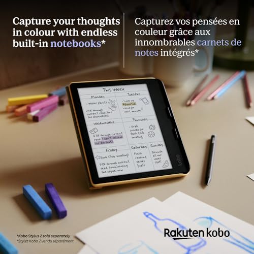 Kobo Libra Colour eReader 7" Glare-Free Colour E Ink Display, Black R62833