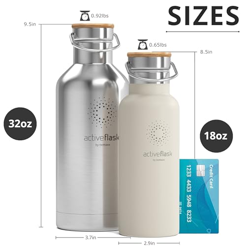 Active Flask 18/32 oz Stainless Steel Insulated Water Bottle with Straw P203