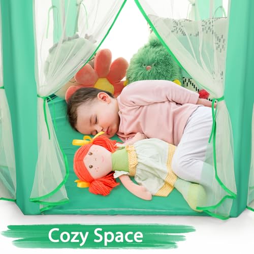 Monobeach Princess Tent Girls Large Playhouse with Star Lights L847553