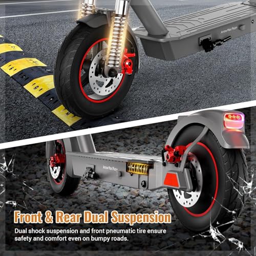 SISIGAD Electric Scooter for Adults, 10" Tires, 600W Motor, 22 MPH, 30 Miles Range, Foldable O1563