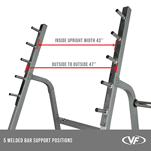 Valor Fitness Bench Press Squat Rack Combo Half Power Cage A852780