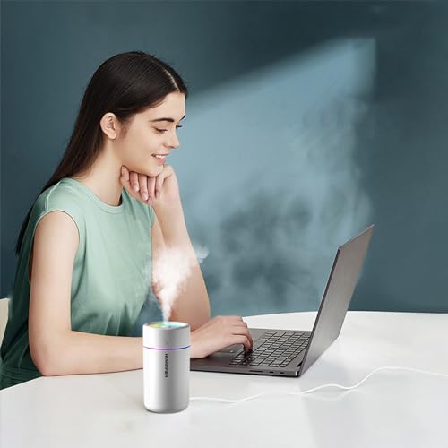 Portable Mini Humidifier 400ml Cool Mist with Night Light for Office Bedroom Car Z88357