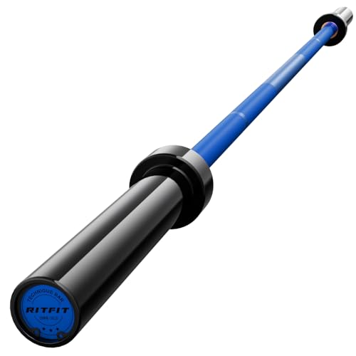 RITFIT Olympic Barbell 4ft/6ft 2 Inch Weight Bar for Strength Training, 500lbs Capacity F369