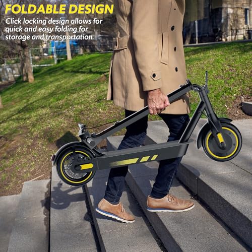 Electric Scooter for Adults, 500W Motor, 10" Vacuum Tires, Foldable E91738