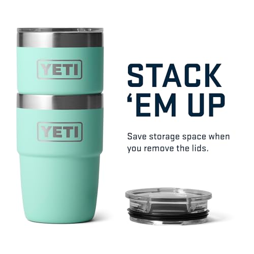 YETI Rambler 8 oz Stackable Cup, Stainless Steel, Vacuum Insulated with MagSlider Lid S120489