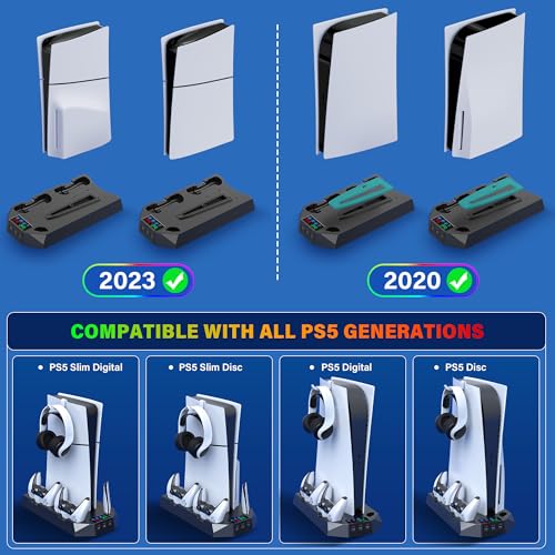 PS5/PS5 Slim Cooling Station with Controller Charging for PlayStation 5 T70142