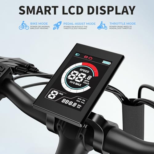 Jasion Roamer Electric Bike for Adults, 1200W Peak Motor, 528WH Removable Battery, 60 Miles Range Y948691