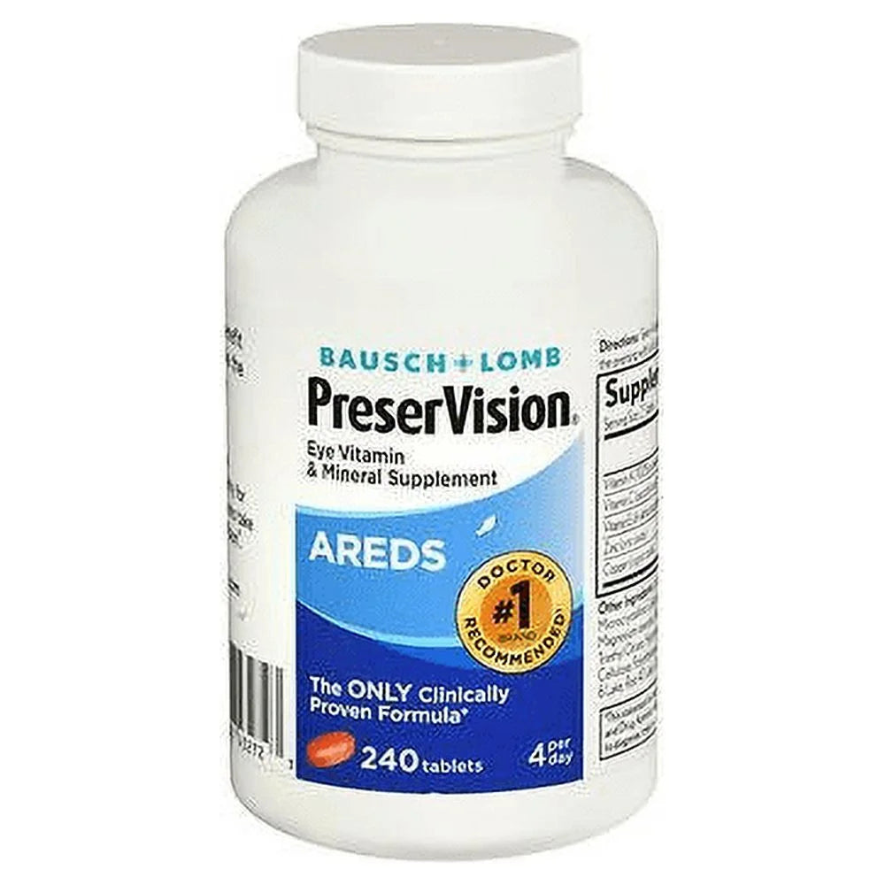 Bausch+Lomb PreserVision AREDS Eye Vitamin & Mineral Supplement 240ct, 5 Pack M19815