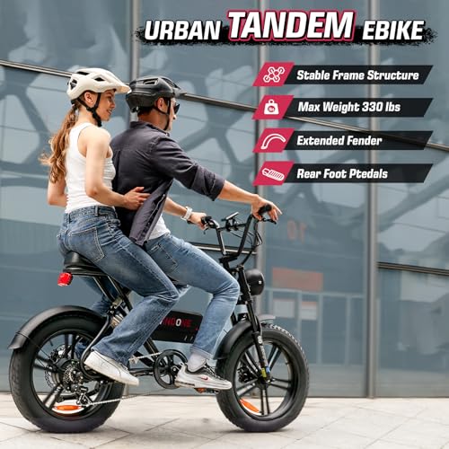 E2/K20 Electric Bike for Adults, 48V 13Ah/15Ah, 750/1000W Peak, 20"/26" Fat Tires Z839544