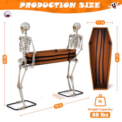 Quntis Halloween Animatronics Grim Reaper Outdoor Decoration 7FT A36398