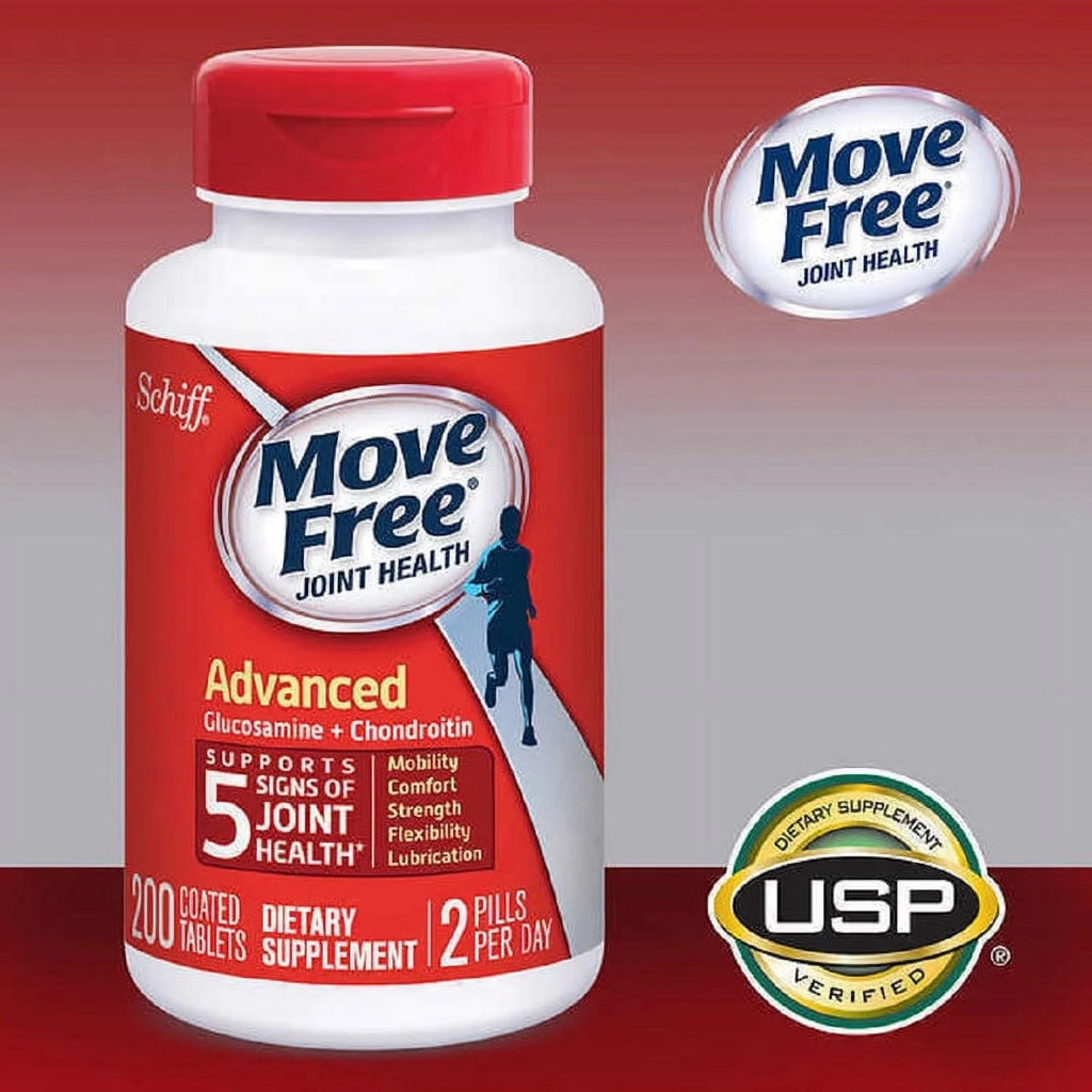 Schiff Move Free Advanced Joint Health Supplement - 200 Tablets I1793