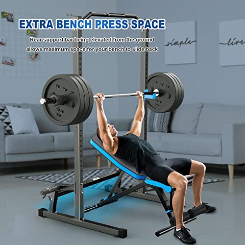 BEKING Power Rack Squat Cage with Pull Up Bar for Home Gym C232257