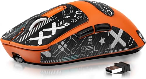ATTACK SHARK X3 Wireless Gaming Mouse, 49g Ergonomic, PAW3395 26K DPI, White C238377