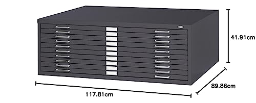 Safco Products 4997WHR Flat File Closed Base for 5-Drawer, White R19808