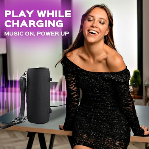 TREBLAB Ultra Loud Wireless Speaker 60W Stereo Sound with Deep Bass, 20H Playtime, Waterproof R962505