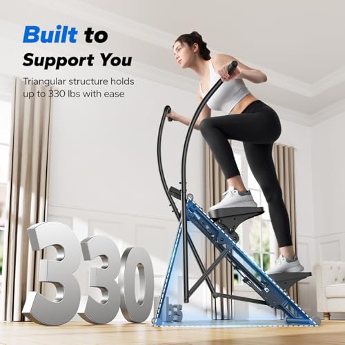 MERACH Stair Stepper for Home Gym, Vertical Climber Machine with Adjustable Handlebar P988