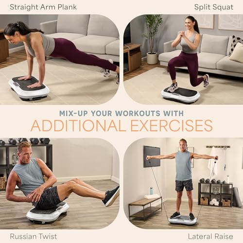 Lifepro Waver Vibration Plate Exercise Machine with Loop Bands V797593