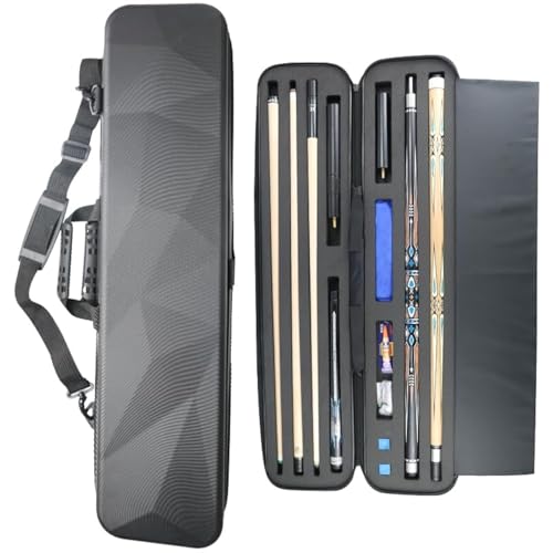 ABS Hard Pool Cue Case 2x3 for 1/2 Cues C251