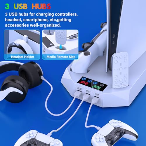 PS5/PS5 Slim Cooling Station with Controller Charging for PlayStation 5 T70142