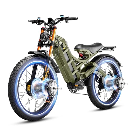 Romeo Pro 3 Electric Bike for Adults 5000W Dual Motor 60V 80Ah Fat Tire Full Suspension I27752